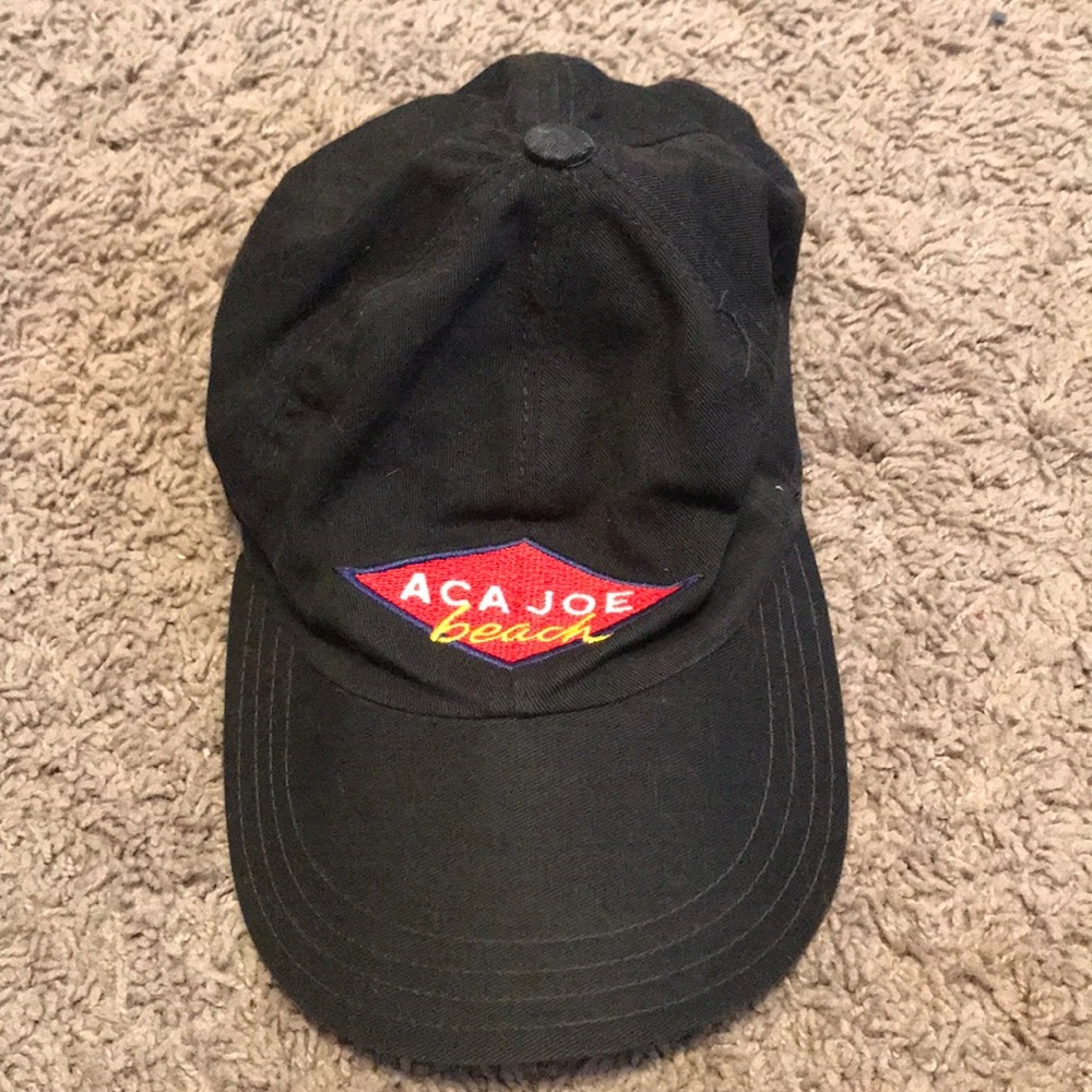Black Vintage Beach Hat